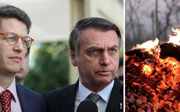 Ministro Ricardo Salles e Jair Bolsonaro