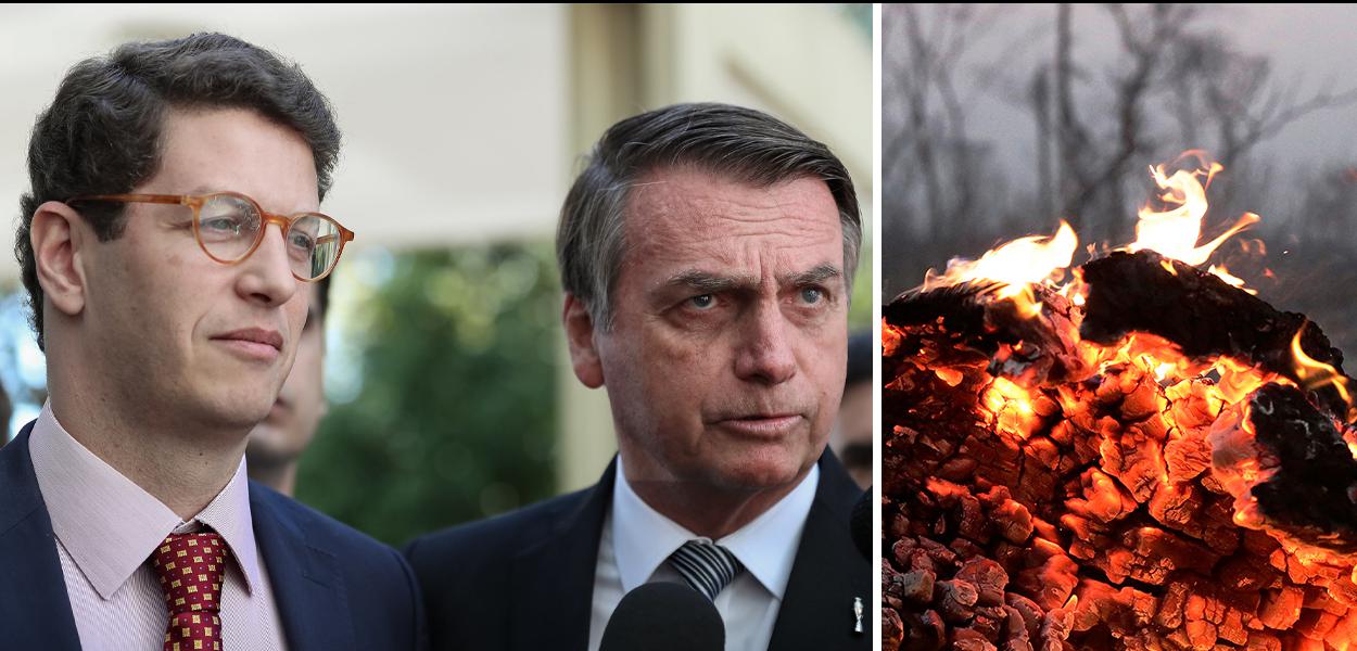 Ministro Ricardo Salles e Jair Bolsonaro