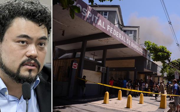 Sakamoto e incêndio no hospital de Bonsucesso