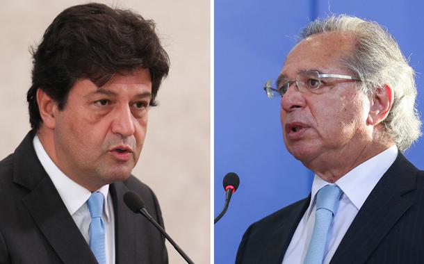 Luiz Henrique Mandetta e Paulo Guedes