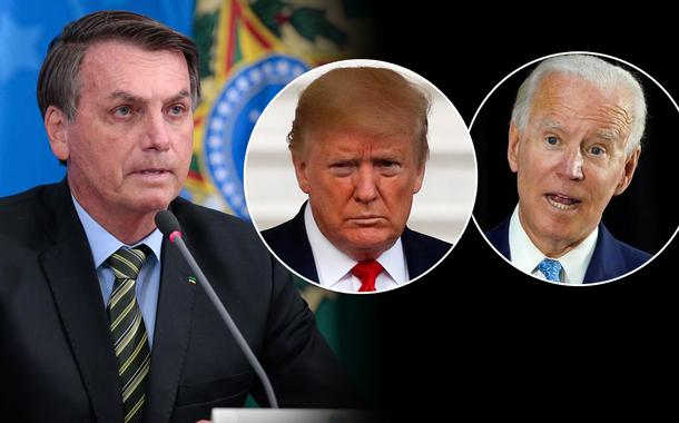 Jair Bolsonaro, Donald Trump e Joe Biden