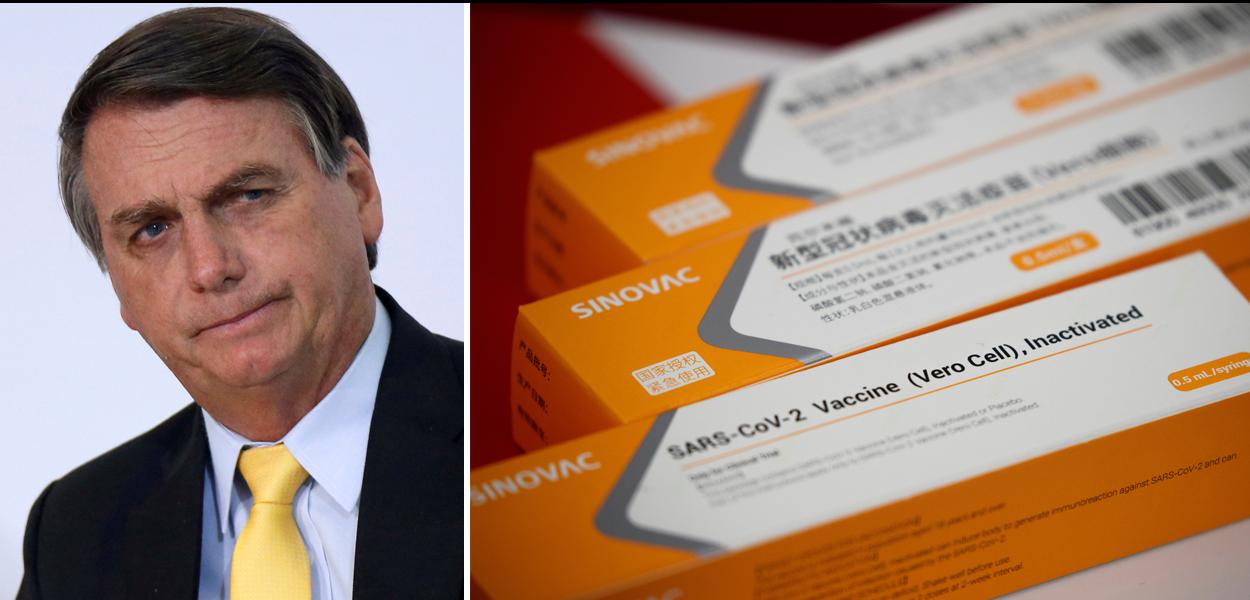 Jair Bolsonaro e CoronaVac