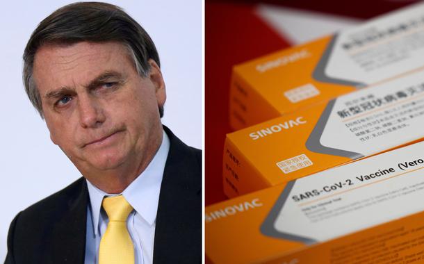 Jair Bolsonaro e CoronaVac