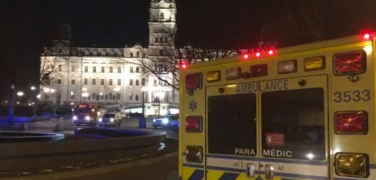 Local onde o ataque ocorreu em Québec, foi isolado