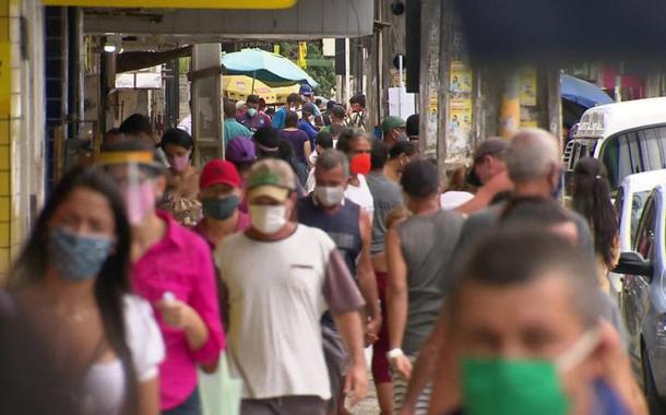 Aglomeração no centro do Recife