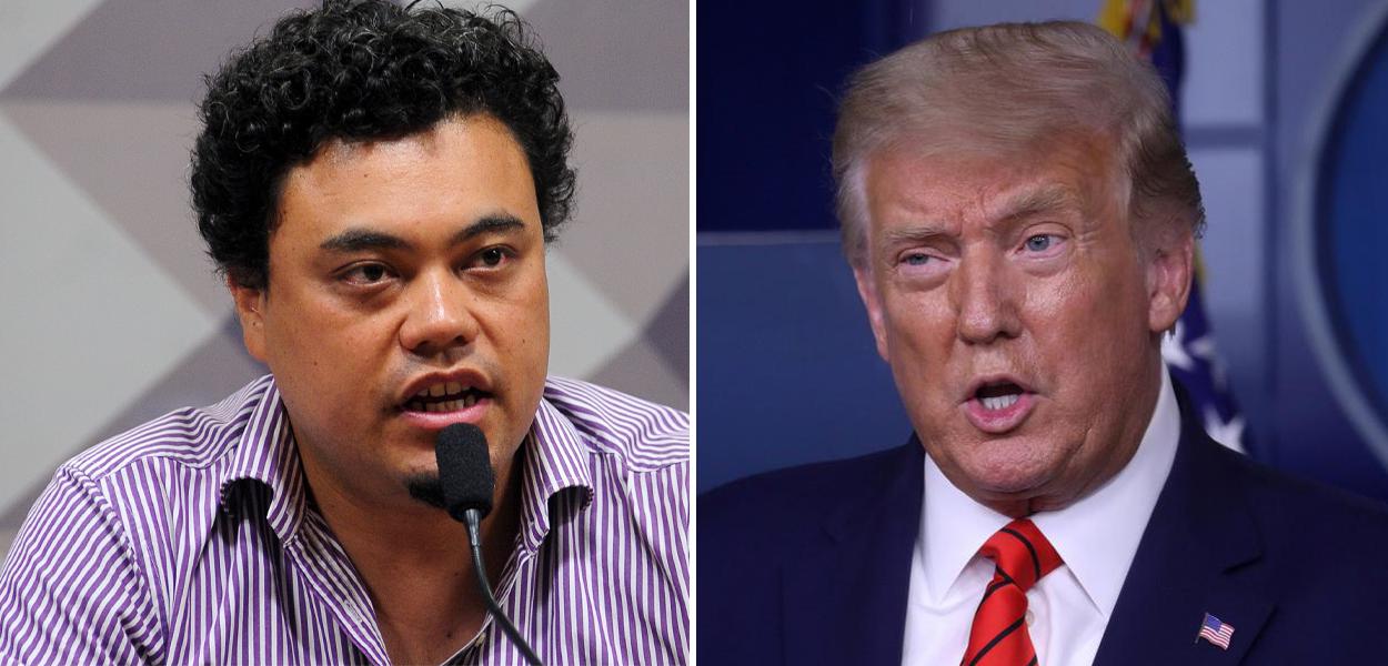 Leonardo Sakamoto e Donald Trump