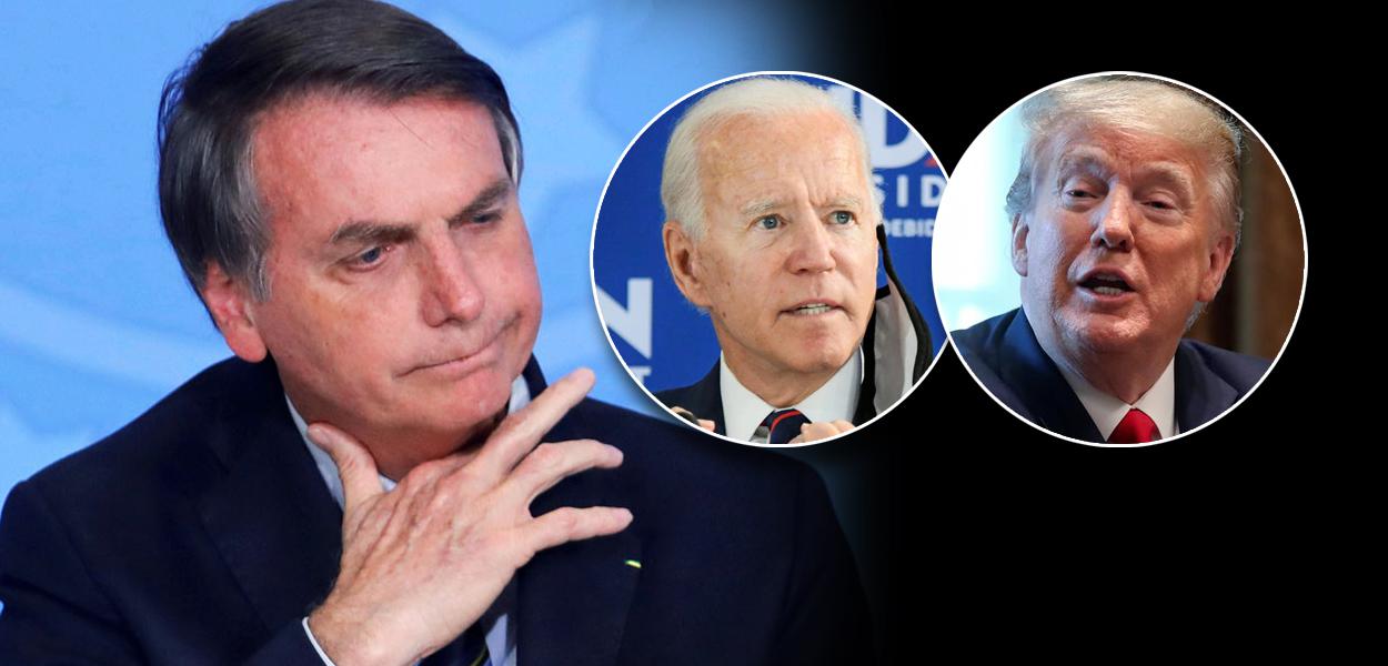 Jair Bolsonaro, Joe Biden e Donald Trump