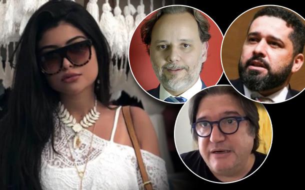 Mariana Ferrer, Marco Aurélio de Carvalho, Pedro Serrano e Fabiano Silva dos Santos