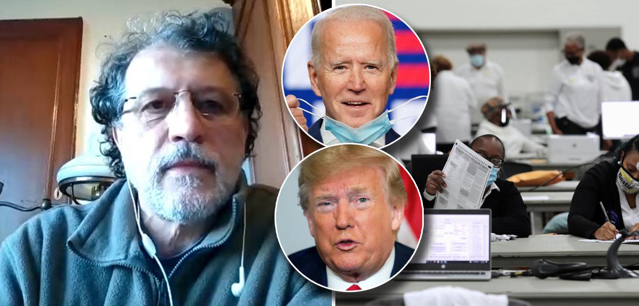 Jeferson Miola, Joe Biden e Donald Trump