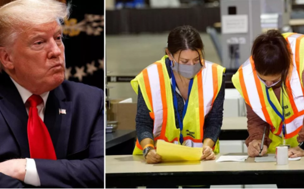 Votos são contabilizados durante a eleição presidencial dos EUA