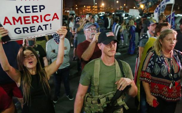 Partidários de Trump inconformados com derrota