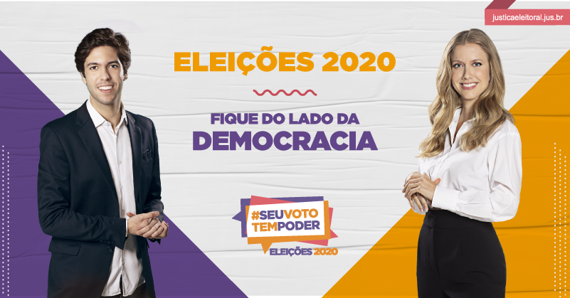 Caio Coppola e Gabriela Prioli em propaganda do TSE