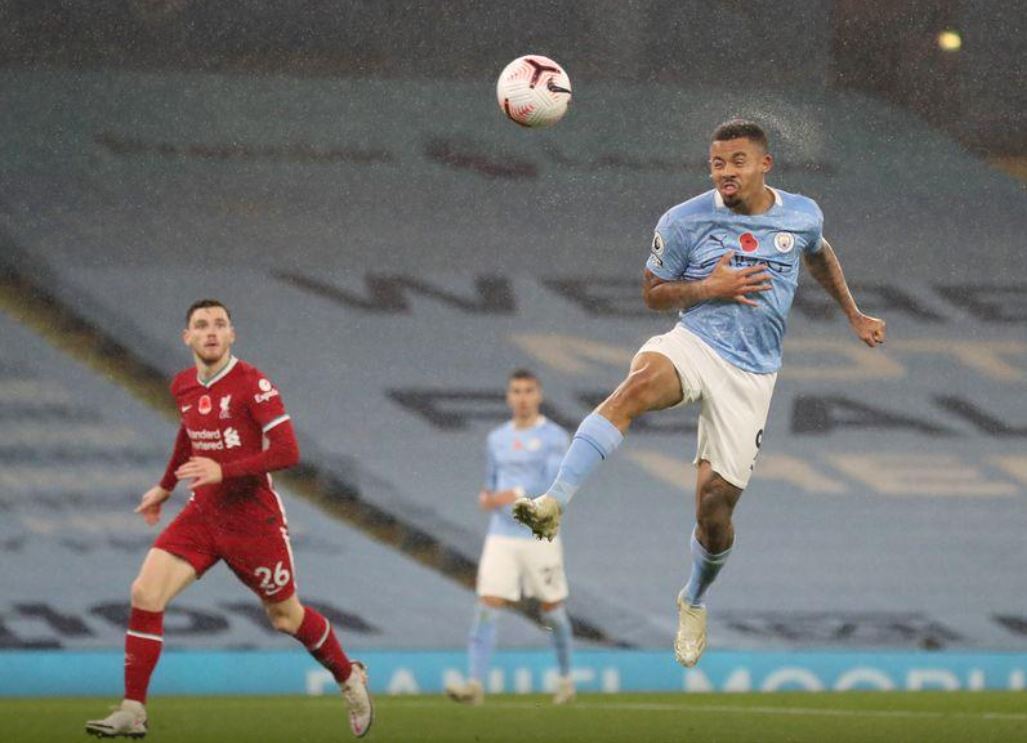 O brasileiro Gabriel Jesus em ação