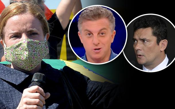 Gleisi Hoffmann, Luciano Huck e Sérgio Moro