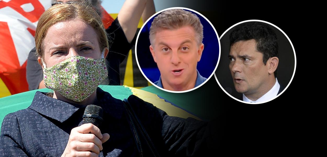 Gleisi Hoffmann, Luciano Huck e Sérgio Moro