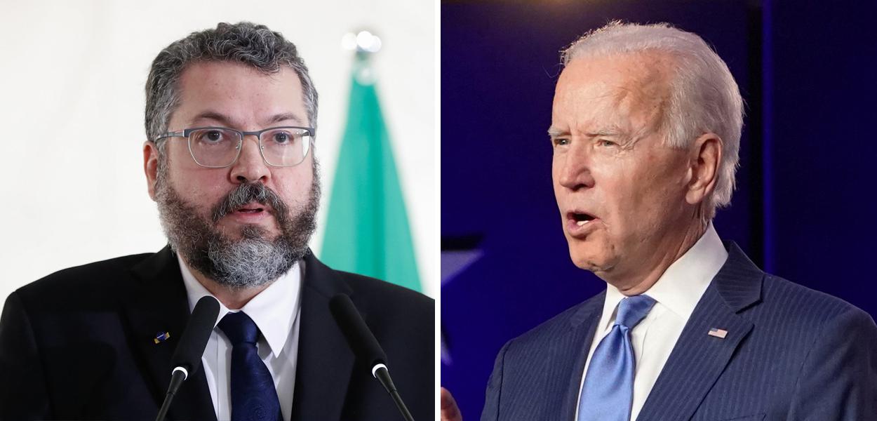 Ernesto Araújo e Joe Biden