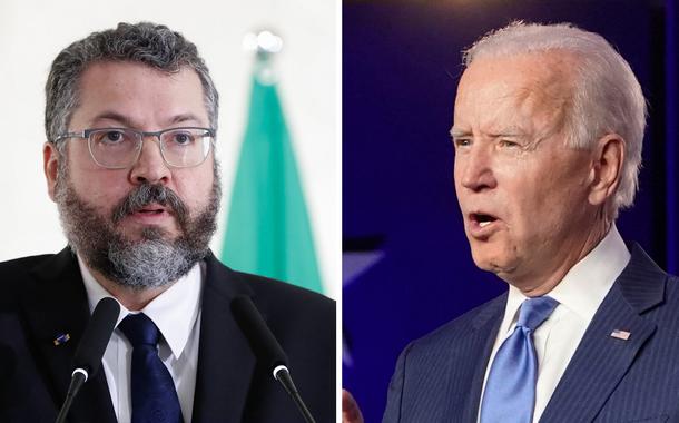 Ernesto Araújo e Joe Biden