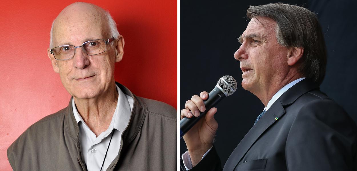 Júlio Lancellotti e Jair Bolsonaro