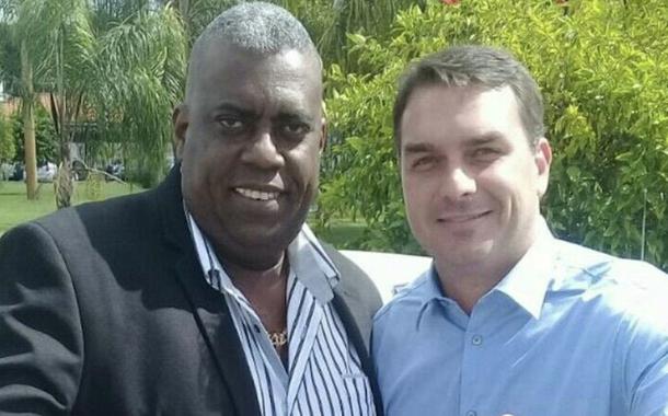 André Antonio Lopes do Nascimento e Flávio Bolsonaro