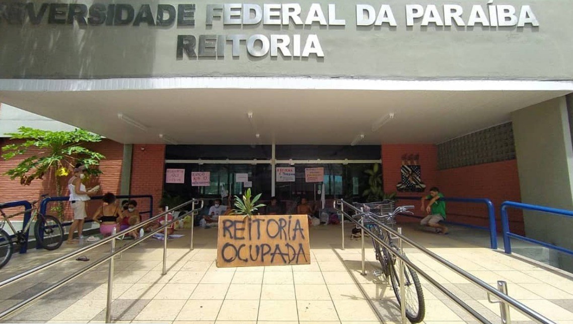 Protesto de estudantes da UFPB