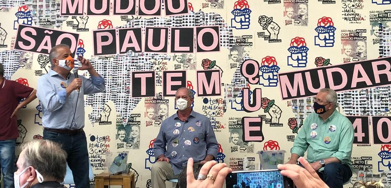 Márcio França e Ciro Gomes