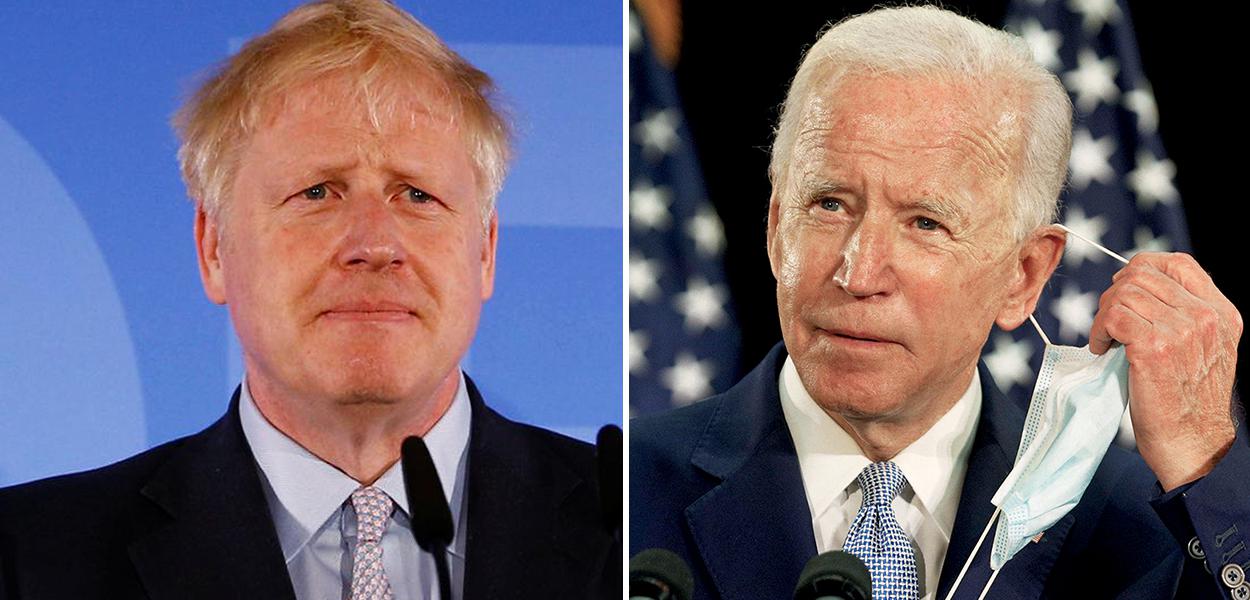 Boris Johnson e Joe Biden