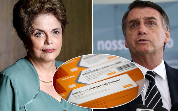 Dilma Rousseff e Jair Bolsonaro | vacina