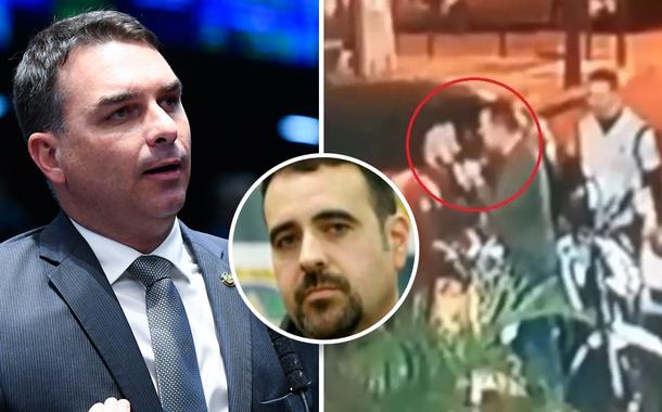 Flávio Bolsonaro e Luiz Augusto Mattos Braga