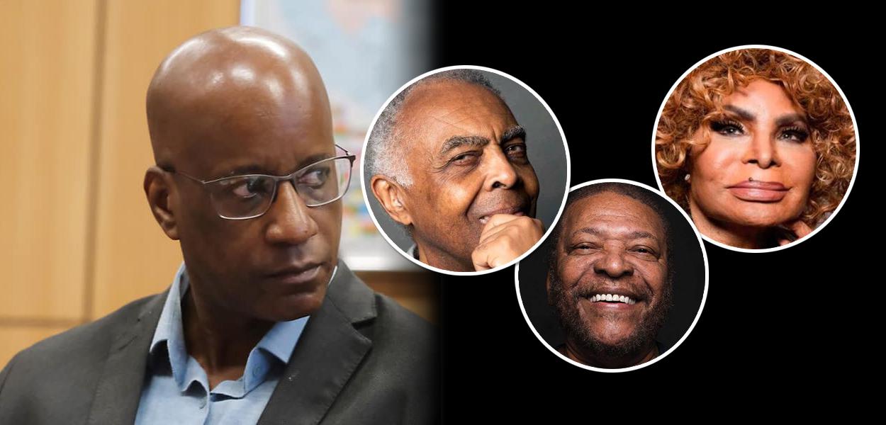 Sergio Camargo, Gilberto Gil, Martido da Vila e Elza Soares