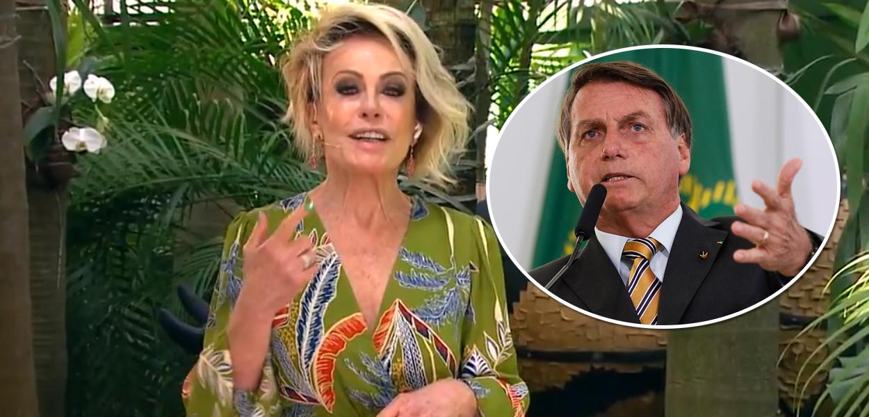 Ana Maria Braga e Jair Bolsonaro