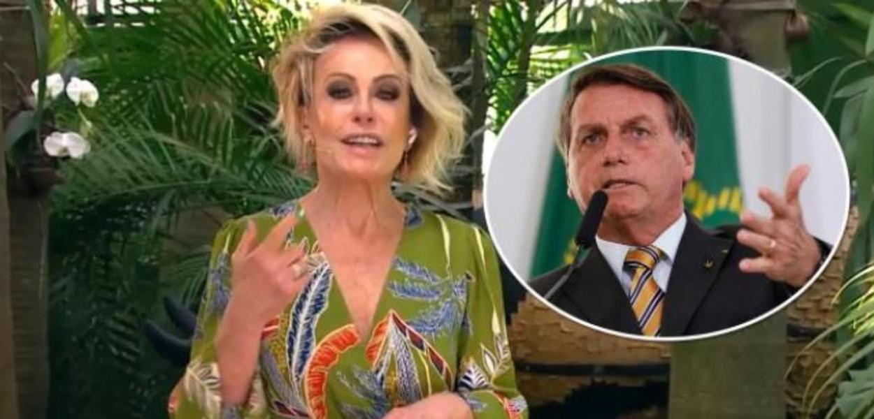 Ana Maria Braga e Jair Bolsonaro