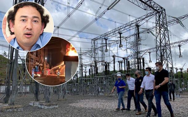 Fausto Augusto Júnior, diretor do Dieese. Ao fundo, empreendimento da Eletronorte, que tenta restabelecer a energia no Amapá