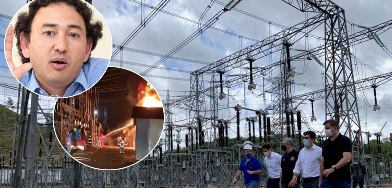 Fausto Augusto Júnior, diretor do Dieese. Ao fundo, empreendimento da Eletronorte, que tenta restabelecer a energia no Amapá
