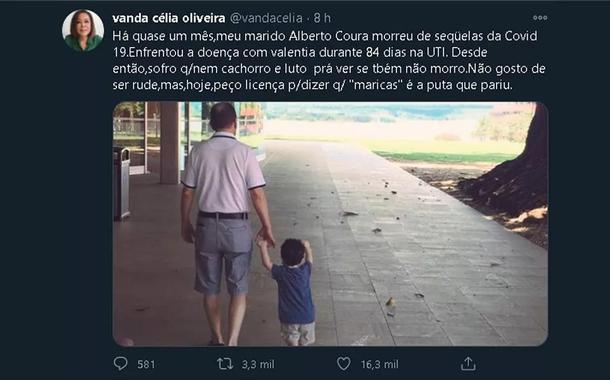 Brasileira que perdeu o marido para a Covid se revolta com discurso de Bolsonaro.