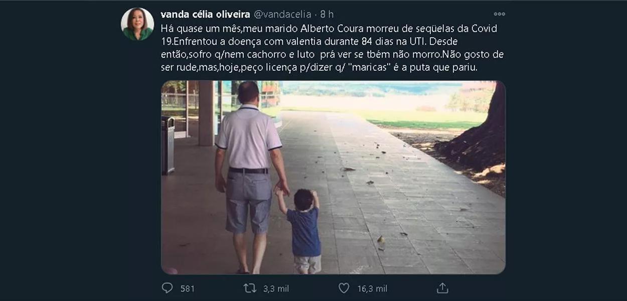 Brasileira que perdeu o marido para a Covid se revolta com discurso de Bolsonaro.