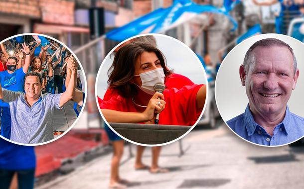 Edmilson Rodrigues (Belém), Manuela D´Ávila (Porto Alegre) e João Coser (Vitória)