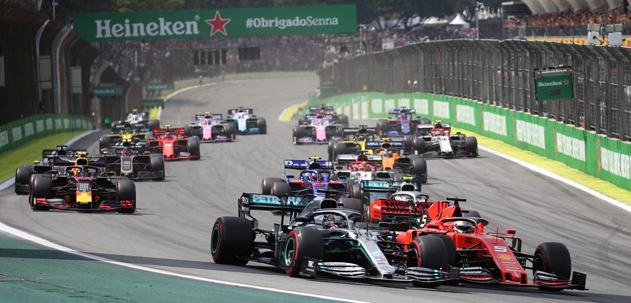 Corrida de F1 no Autódromo de Interlagos, em 2019