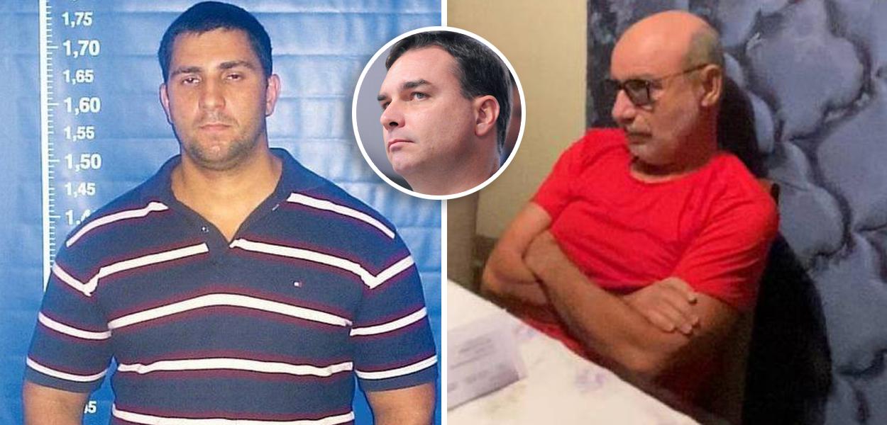 Adriano Magalhães da Nóbrega, Flávio Bolsonaro e Fabricio Queiroz