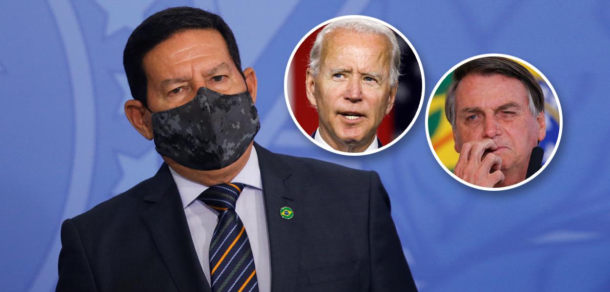 Mourão, Joe Biden e Bolsonaro