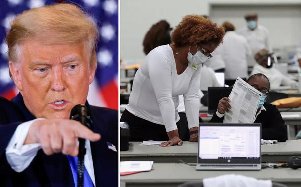 Trump e contagem do votos
