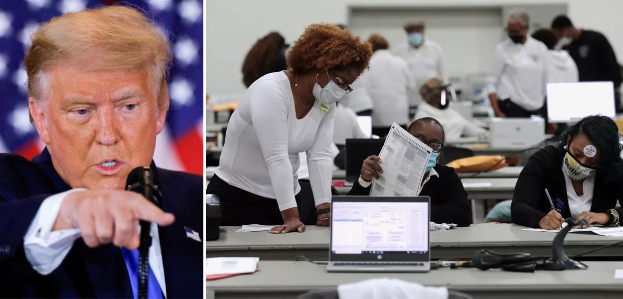 Trump e contagem do votos