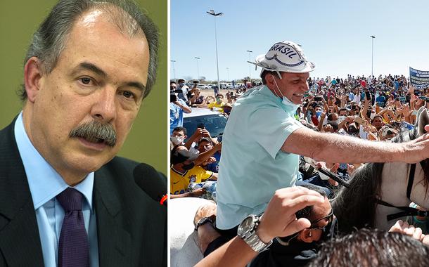Aloizio Mercadante e Jair Bolsonaro