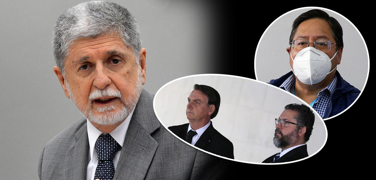 Celso Amorim, Jair Bolsonaro, Ernesto Araújo e Luis Arce