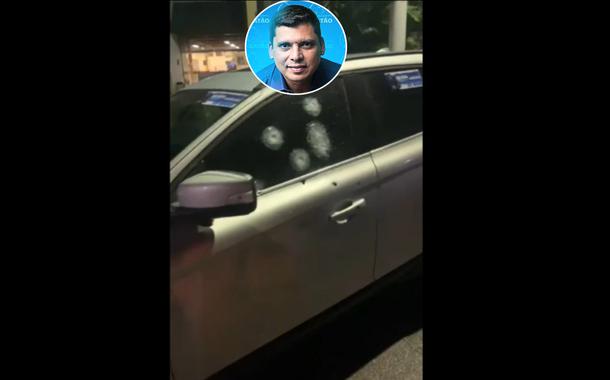 O candidato a vereador Kleiton Sodré (PSL), de Magé (RJ), é atacado a tiros