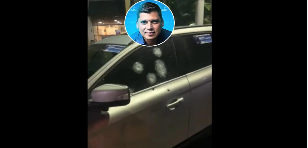 O candidato a vereador Kleiton Sodré (PSL), de Magé (RJ), é atacado a tiros