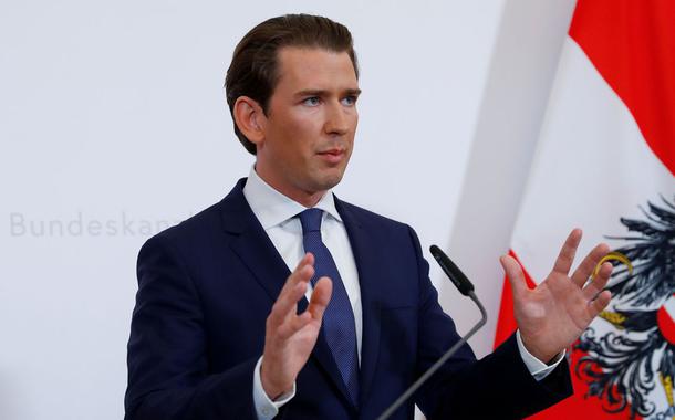 O chanceler federal da Áustria, Sebastian Kurz