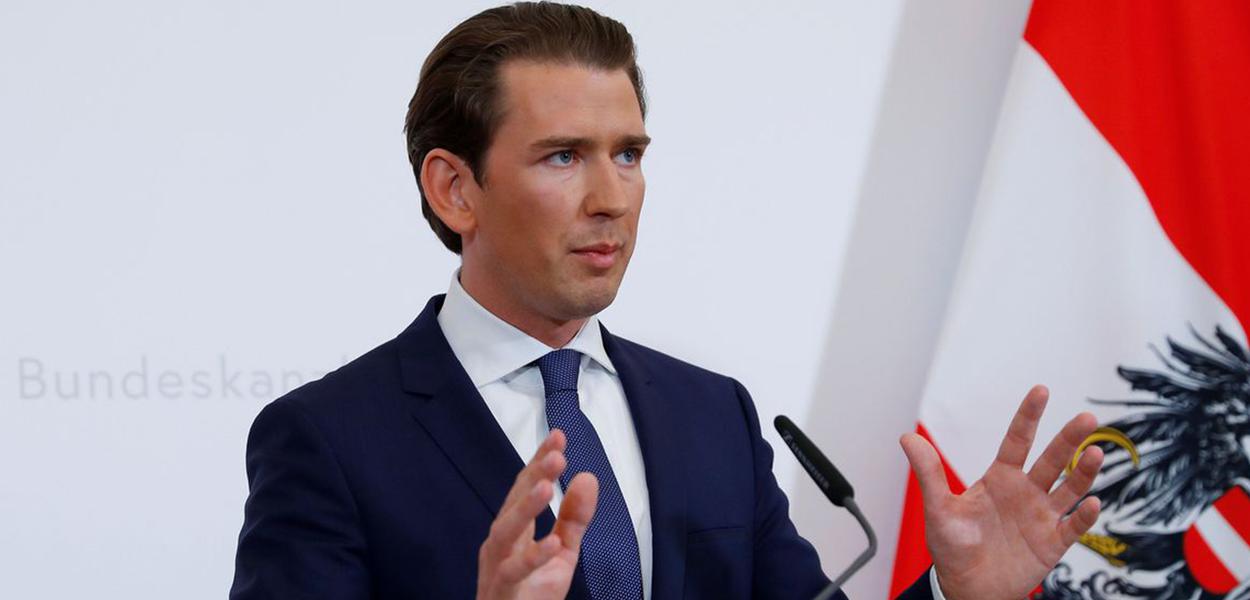 O chanceler federal da Áustria, Sebastian Kurz