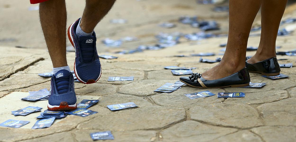 Eleitores vão ás urnas para as eleições municipais 2020.
