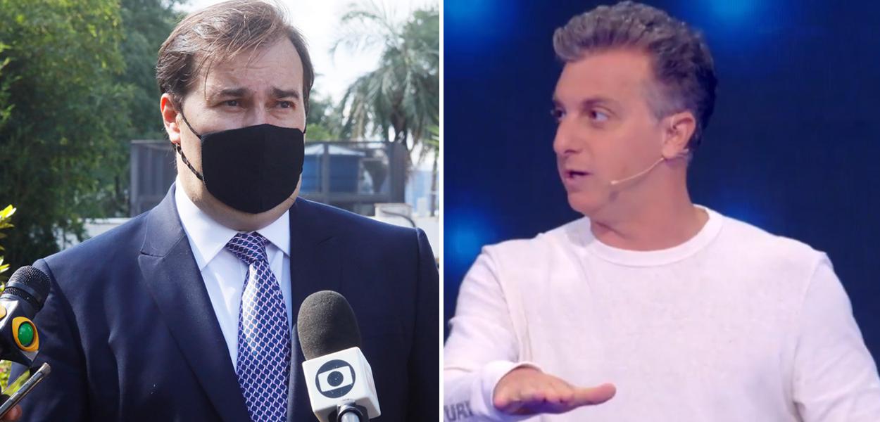 Rodrigo Maia e Luciano Huck