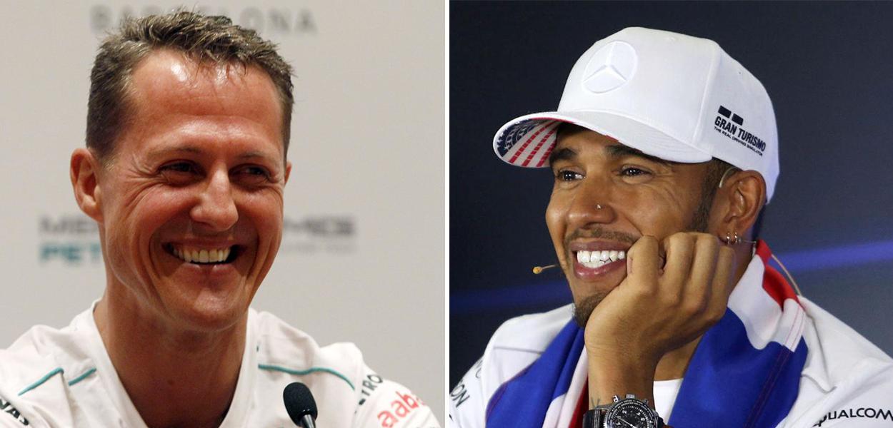 Michael Schumacher e Lewis Hamilton